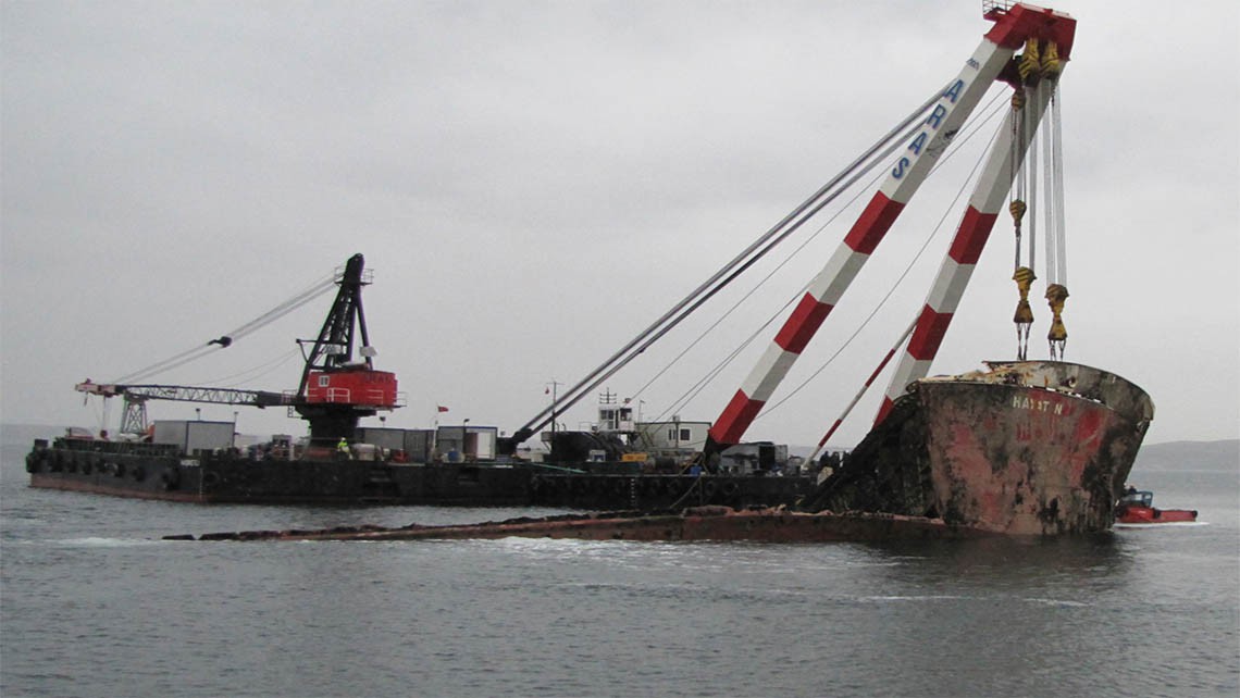 REMOVAL OF THE WRECKAGE OF THE M/V HAYAT N RO-RO SHIP