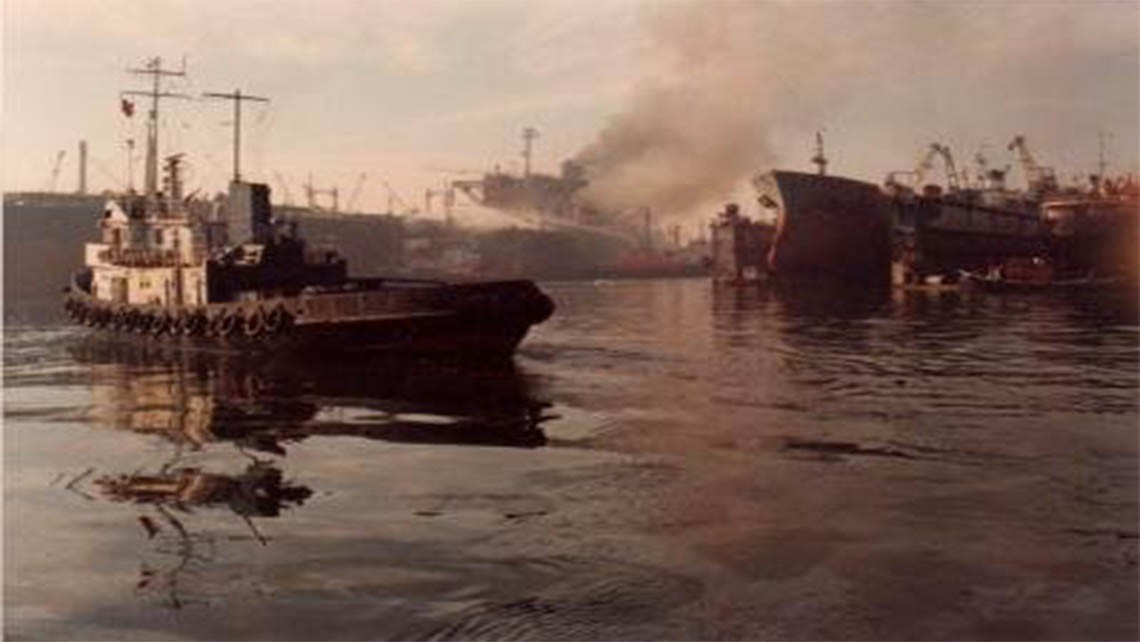 RESCUE OF THE MT METIN KA SHIP FROM THE EXPLOSION ON THE TPAO TANKER