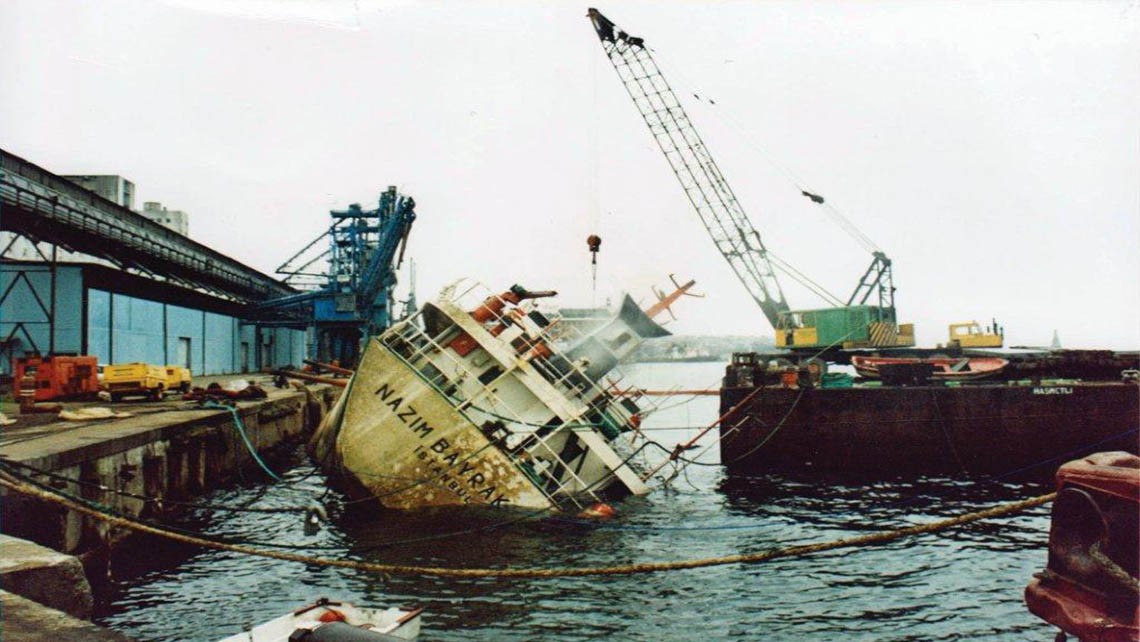 RESCUE OF THE M/V NAZIM BAYRAKTAR CARGO SHIP