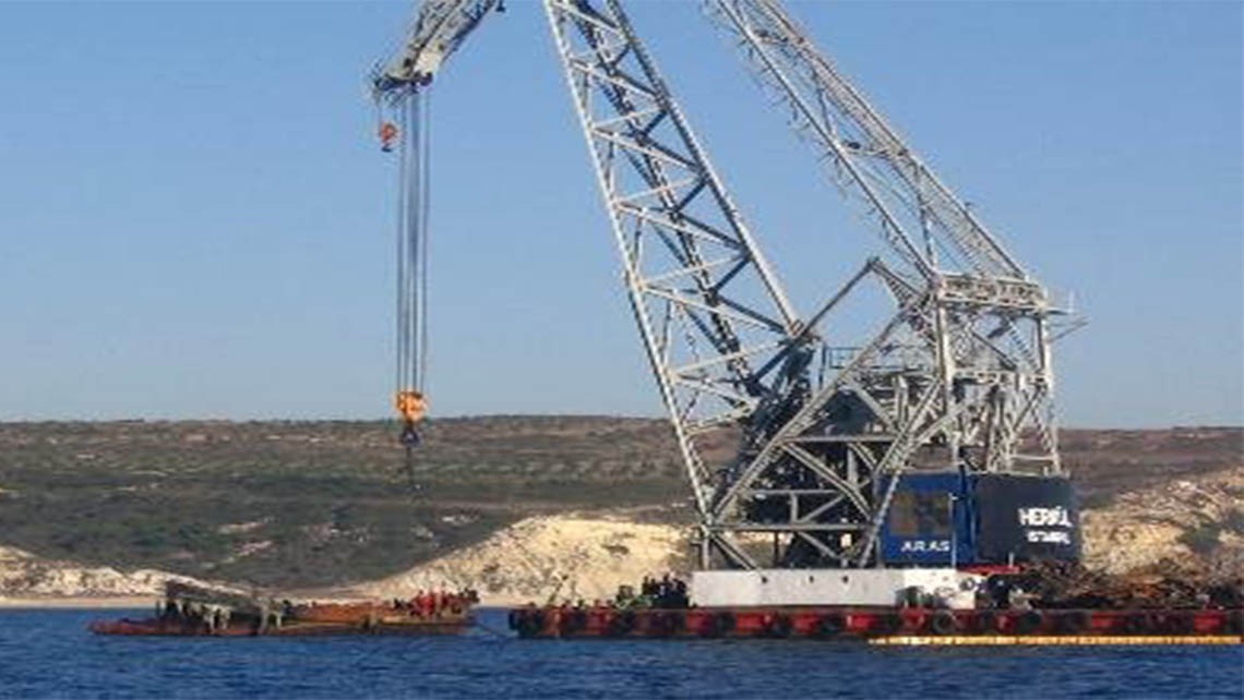 REMOVAL OF THE WRECKAGE OF THE M/T TAJFUN TUGBOAT