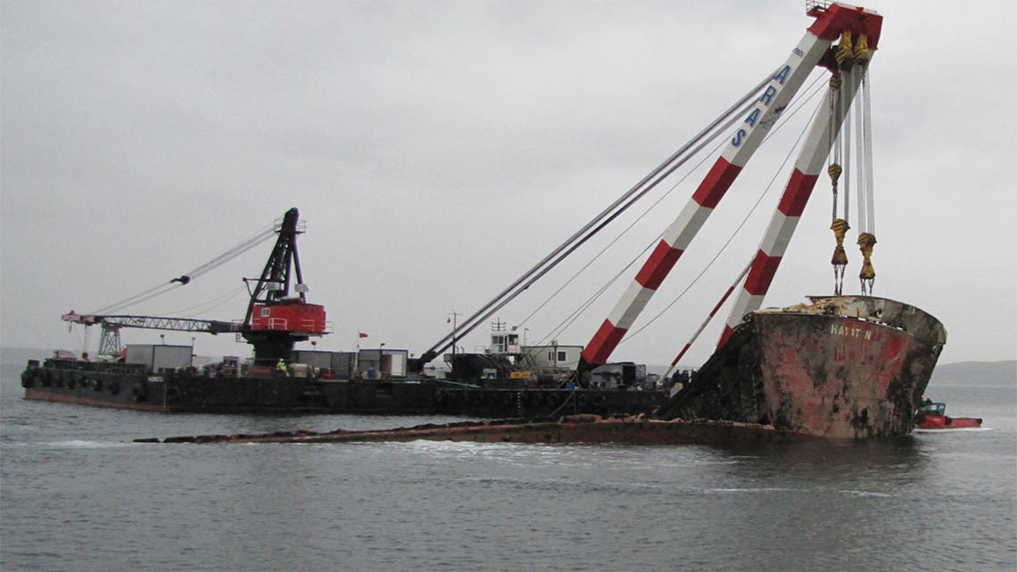 REMOVAL OF THE WRECKAGE OF THE M/V HAYAT N RO-RO SHIP