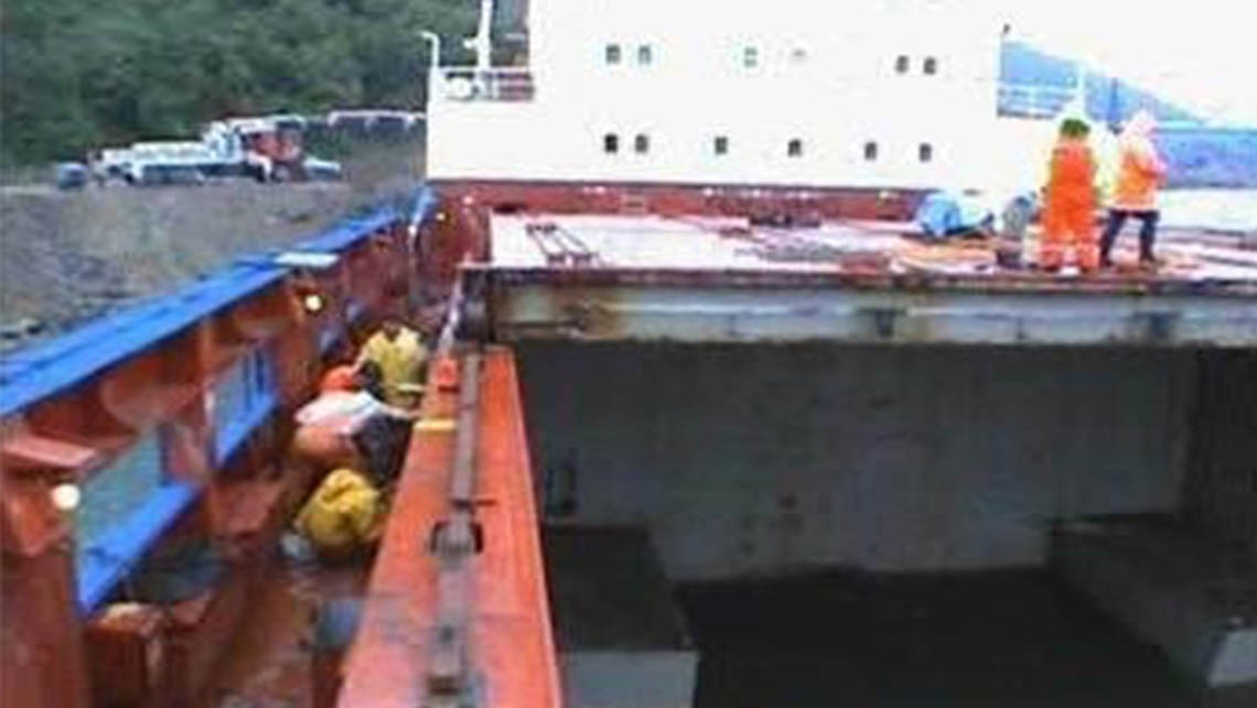 RESCUE OF THE M/V OLIVIA CARGO SHIP